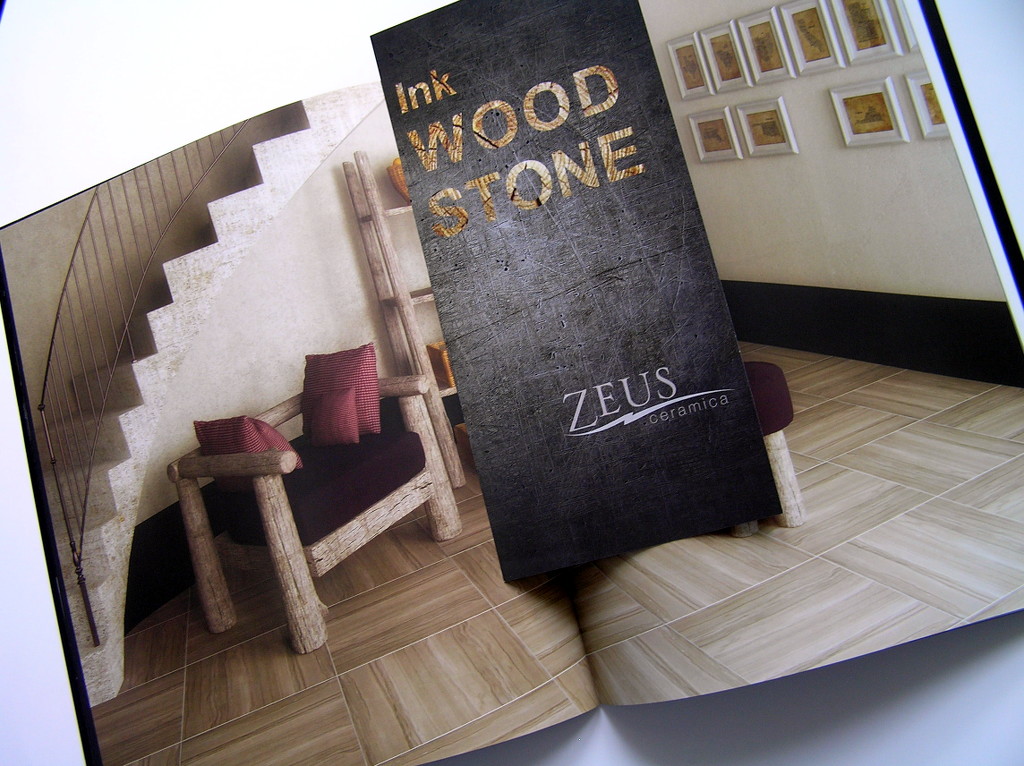 Изготовление брошюр «Ink Wood Stone. Zeus ceramica». Полиграфия типографии Макрос, изготовление брошюр, спецификация 962979-10