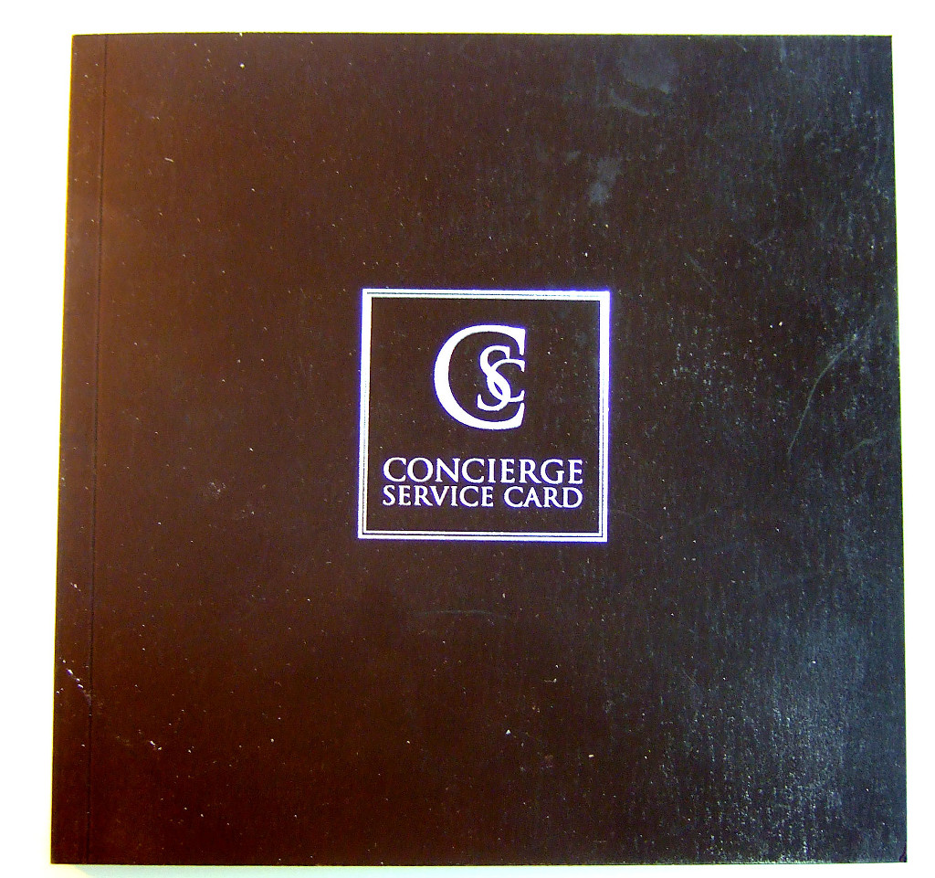 Печать каталогов «Concierge Service Card». Полиграфия типографии Макрос, изготовление каталогов, спецификация 964978-1