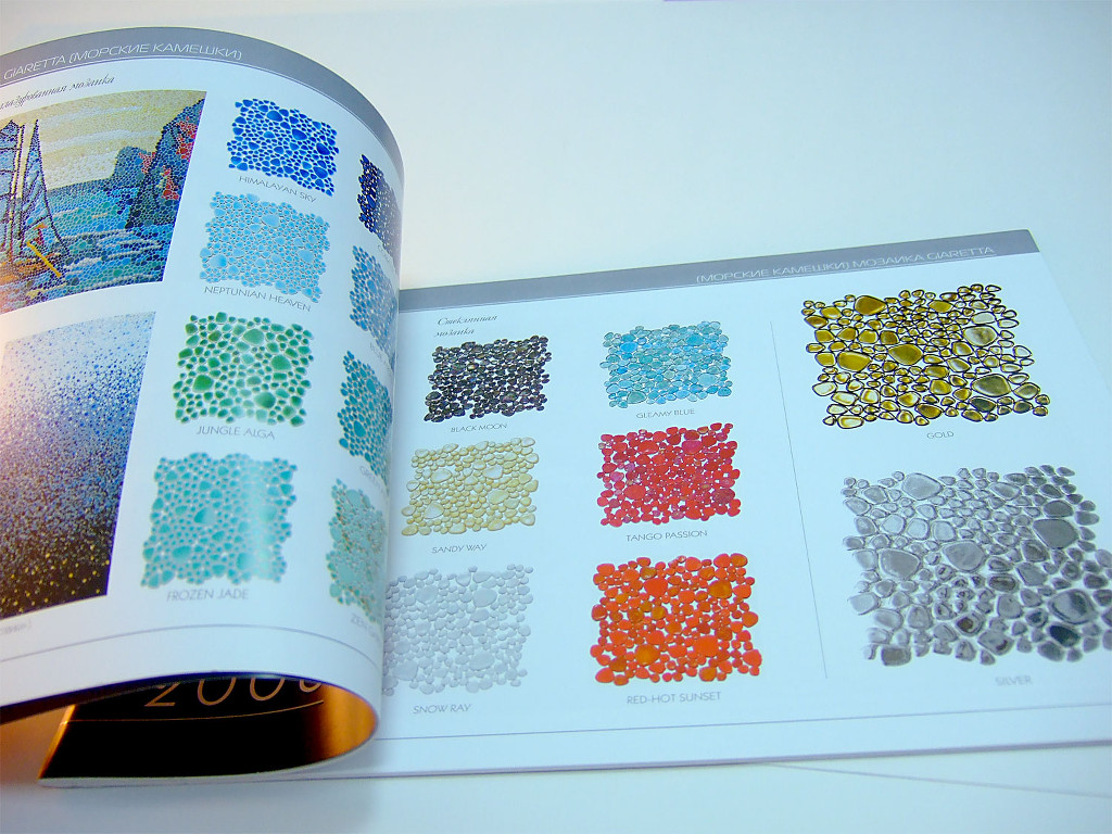 Изготовление каталогов «Мир мозаики». Полиграфия типографии Макрос, изготовление каталогов, спецификация 964985-4