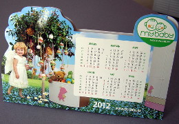 Печать настольных календарей «mybaby». Полиграфия типографии Макрос