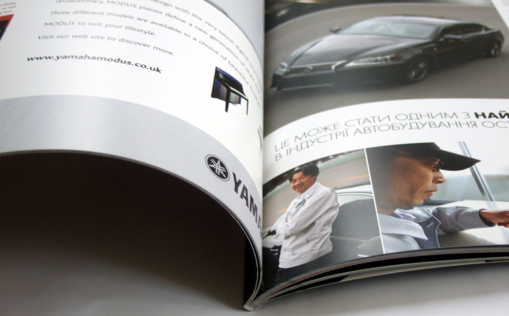 Изготовление журналов «Lexus». Полиграфия типографии Макрос, изготовление журналов, спецификация 963989-8