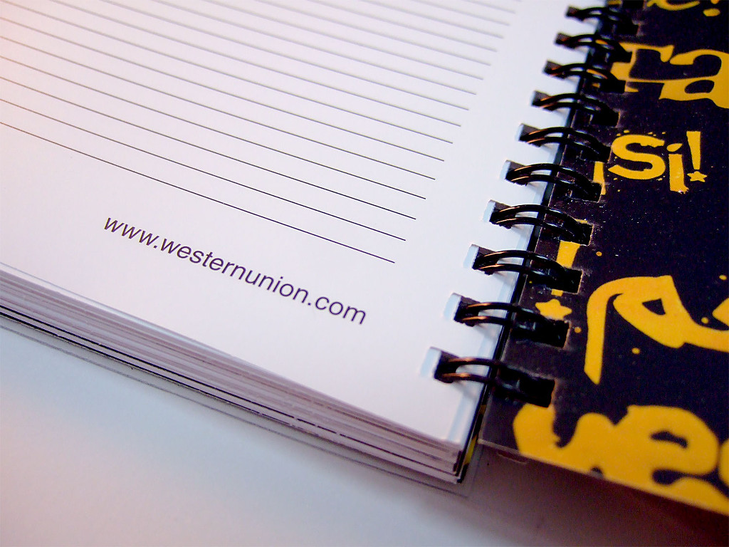 Изготовление ежедневников «Western Union». Полиграфия типографии Макрос, изготовление ежедневников, спецификация 952997-6